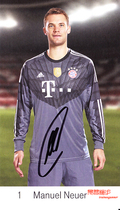 German goalkeeper Noir 2014-15 pro-pen signing card for the season