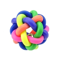 Pet toys Colorful bell ball toys Cat toys Dog toys Bite-resistant bells Stretch balls Teddy Dog toys