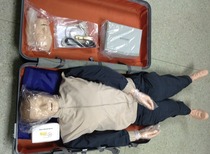 Adult whole body artificial respiration cardiopulmonary resuscitation rescue first aid training model