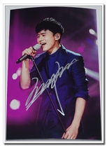 Zhang Jie signed autograph singer 2017 4th period in Changsha to promote signature photo Section J