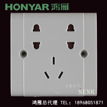 Hangzhou Hongyankang residence A series 86 Type II 23 socket 223 socket Seven-hole socket A86332A10N