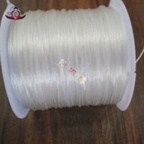 Flat Crystal Springs beads elastic rubber band elastic line Manual wear bracelet beaded wire rope 2 0cm