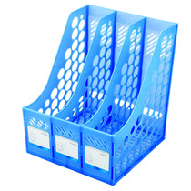 Three-column bookshelf three-frame document rack Triple Data rack bookshelf book File column office supplies