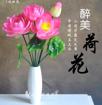 New flower high simulation lotus flowers sleeping lotus flowers and flowers on the floor bonsai for the Buddha to put floral manufacturers direct sale