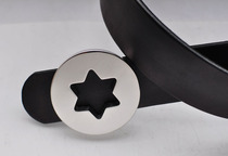 Men Leather Strap Head Layer Cow Leather Strap Pants With Male Belt Male Leather Pure Bull Leather Strap Man Genuine Leather Steel Buckle