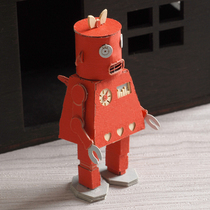 Ehno handmade DIY stereo puzzle robot paper model toy mini 3D laser paper model JZ