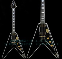 Customized Gibsons Flying V Ebony electric guitar