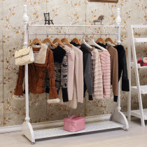 New house coat rack floor-to-ceiling bedroom hanger Clothes rack European-style wrought iron shelf Simple hanger