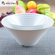 Young porcelain white melamine soup bowl noodle bowl wonton bowl spicy bowl rice bowl instant noodle bowl ramen bowl imitation porcelain tableware
