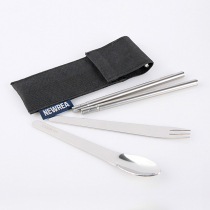 NEWREA New Sharp Fork Spoon Chopstick Three packages Three optional creative cutlery sets