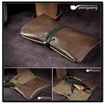 Genuine Leather Bracelet Bull cigarette Cigarette Cord Handcrafted bag retro portable glossy glossy glossy peixiguang