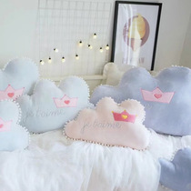 ins childrens room cloud cushion Korean style bedside sofa cushion bedside with pillow