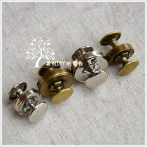 (Forest wholesale)New-luggage hardware accessories double-sided hit nail magnetic buckle 1 4CM 1 8CM 50 sets of bags