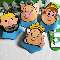 EVA Journey to the West headgear Tang monk sand and fashion Sun Wukong pig eight ring prop hat Childrens game party toy