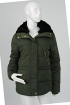 Ladies outdoor cotton clothes cold clothing S M code Nordic Womens Big brand cut foreign trade export tail single black blue army green