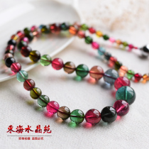 Natural Glass Body Basil Basil Necklace Color beautiful 100 hitch Witch woman Colorful Crystal Gift