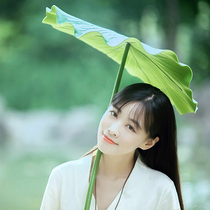 Simulation Lotus Flowers Sleeping Lotus Leaf Chinese Restaurant Chinese Restaurant Tea House Ground Floral Fish Pool Decoration Flowers Dance Props