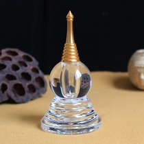 Marriage Acrylic crystal stupa Stupa Gawu worship ornaments suitable for Tibetan relic saffron