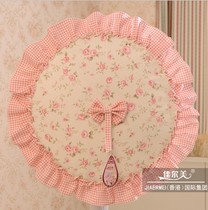 Fan dust cover Round fan cover Cotton cloth thick cloth art Fan cover colorful