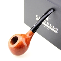 Italian Castro pipe Occhio di Pernice K-grade Heather wood birds Eye handmade apple bucket