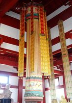 Buddha embroidered in a round building with seven treasure Buddha Buddha Buddha Hamburg Buddha Hall