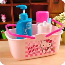 HELLO kitty Katie cat bathing basket Bathing Basket bathing basket Desktop Plastic containing hamper