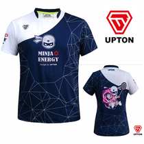 2018 New South Korea UPTON badminton suit mens and womens sportswear cartoon ninja quick-drying short-sleeved T-shirt 1