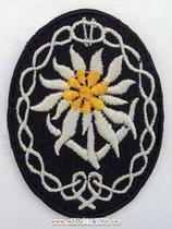 Snowsuede flower Mountain Division official arm Chapter arm Zhangb cloth applier with embroidered label