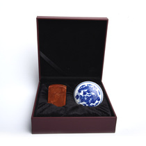 (Xiling Yinshe) Gushan seal carving element seal stone carving button square chapter gift box