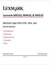 Lexmark Printer Lexmark MX310 MX410 MX510 Repair Manual Code Firmware Upgrade Software