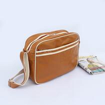  BaoManE shoulder messenger bag sports and leisure backpack PU waterproof cycling fitness bag school bag large capacity men and women