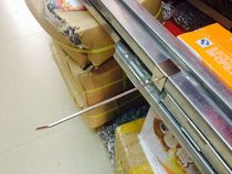 Floor stall folding rack combination rack clothing rack 25MM square tube buckle adhesive hook