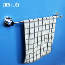 South Korea dehub suction cup towel rack super strong bathroom towel bar toilet single rod towel hang 