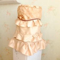 Cloth garden water dispenser cover lace water dispenser dust cover Korean drinking water cover two-piece set