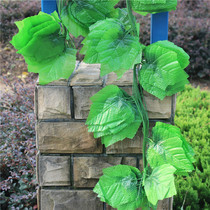 Simulation vine green plant decoration pull bar Wall hanging wooden frame Vine bar Fruit shop Supermarket Hotel water pipe column