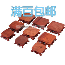 Mahogany base acid Wood stone seal root carving base strange stone seat purple sand pot teapot teapot price