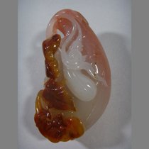 Silk Phase Premiere of Fugui Essence Pure Natural Yellow Dragon Jade Engraved Seed Stock Ice Fancy hand decoration to make a piece popularity