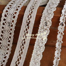 Clothing Bouquet Beige Yellow Cotton Thread Narrow Lace HB14022520