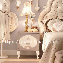 Bedside table pink European Princess powder bedside table children bedside table cartoon girl princess mini cute