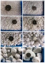 Succulents White small stones Flower pots Vases decorative trash cans Fish tanks Paved courtyard decoration White small stones