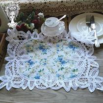 December Upper New * Foreign Trade Export UK Handmade 100 Belt Lace Orchid Parquet Dining Cushion Dish Mat Vase Mat