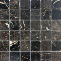 Natural stone mosaic Dark brown gold inlaid jade Marble mosaic Bathroom floor wall