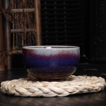 Handmade kiln individual cup Japanese tea set gift box ceramic kung fu tea set cup porcelain cup Master Cup