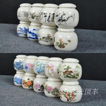  Special small tea cream jar tea jar ceramic incense powder jar mini tea jar carry logo processing customization