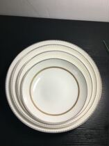 Tang Shan Longchang Bone porcelain tableware Scattered Pieces White Reliquary Bone China porcelain plate Longchang One grade Bone China Porcelain Hot Vegetable Dish
