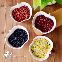 Promotional fresh and elegant ceramic Korean Apple bowl rice bowl tableware dish bowl cute gourmet creative special shaped bowl