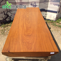 New spot gold silk teak board Mahogany boss desk Log solid wood board office furniture 04161