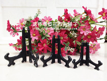 (Master Wen Caohua Stone shop) Foldable black plastic base triangle bracket