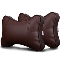 Leather car headrest RAV4 Highlander Crown Corolla Camry Ralink Asian Dragon Neck Pair