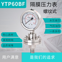 Diaphragm pressure gauge YTP60BF thread type M14*1 5 stainless steel 304 diaphragm 316 with oil